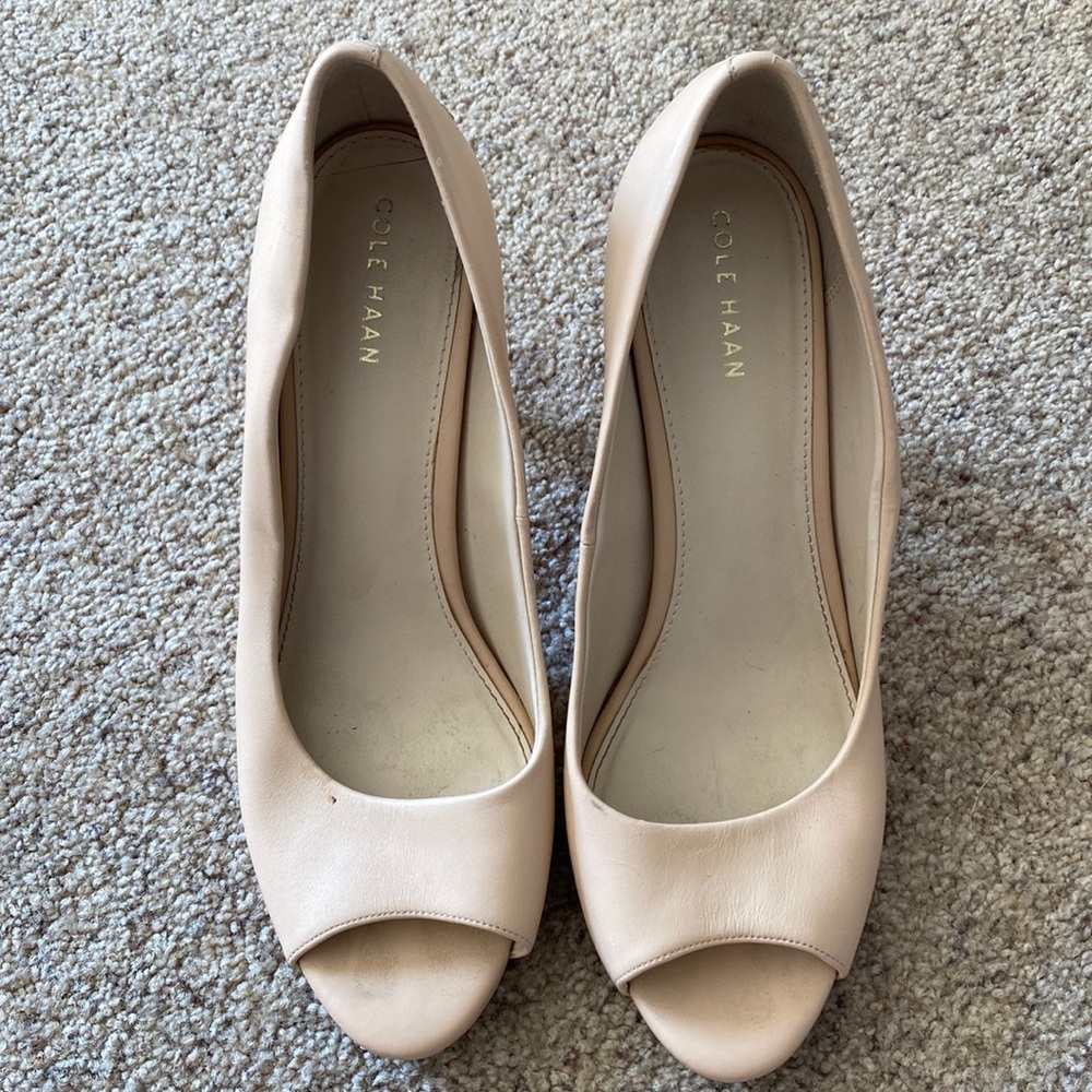 Used Cole Haan Nude Stiletto Heels